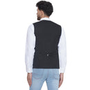 Veera Paridhaan Solid Slub Waist Coat for Men-4