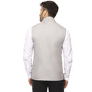 Veera Paridhaan Plain Chinese Collar Sleeveless Cotton Poly Nehru Jacket-50