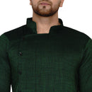Veera Paridhaan Men's Rayon Side Pattern Full Sleeve long Straight kurta-54