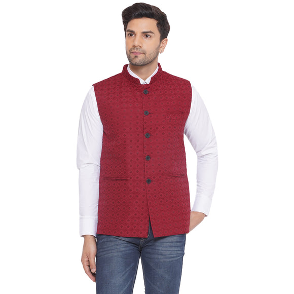Veera Paridhaan Rayon Sequence Nehru Jacket for Men