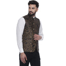 Veera Paridhaan  Jacquard Printed  Silk Nehru Jacket-35