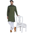 Veera Paridhaan Solid Rayon Long Kurta for Men-9