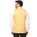 Veera Paridhaan Plain Chinese Collar Sleeveless Cotton Poly Nehru Jacket-47