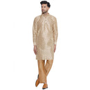 Veera Paridhaan Printed Jacquard Long Kurta for Men-11