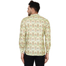 Veera Paridhaan Men's Cotton Printed Full Sleeve Short kurta-43