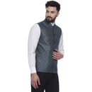 Veera Paridhaan  Jacquard Printed  Silk Nehru Jacket-58