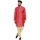 Veera Paridhaan Men's Ethnic Jacquard Full Sleeve Printed Long kurta Set-9