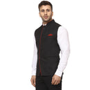 Veera Paridhaan Plain Chinese Collar Sleeveless Cotton Poly Nehru Jacket-16
