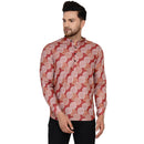 Veera Paridhaan Men's Cotton Printed Full Sleeve Short kurta-9