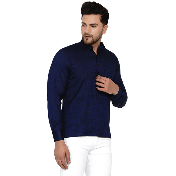 Veera Paridhaan Men's Rayon Full Sleeve Short kurta