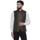 Veera Paridhaan  Jacquard Printed  Silk Nehru Jacket-36
