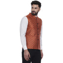 Veera Paridhaan  Jacquard Printed  Silk Nehru Jacket-50