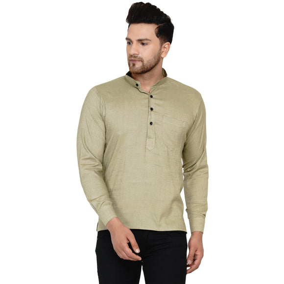 Veera Paridhaan Men's Rayon Full Sleeve Short kurta