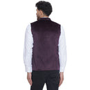 Veera Paridhaan Velvet Solid Nehru Jacket for Men-8