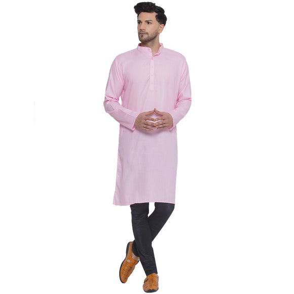Veera Paridhaan Solid Cotton Long Kurta for Men