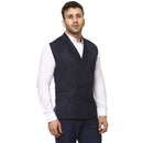 Veera Paridhaan Plain Chinese Collar Sleeveless Cotton Poly Waist Coat-11
