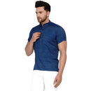 Veera Paridhaan Men's Rayon Half Sleeve Short kurta-25