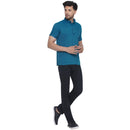 Veera Paridhaan Solid Rayon Half Sleeve Short Kurta for Men-5