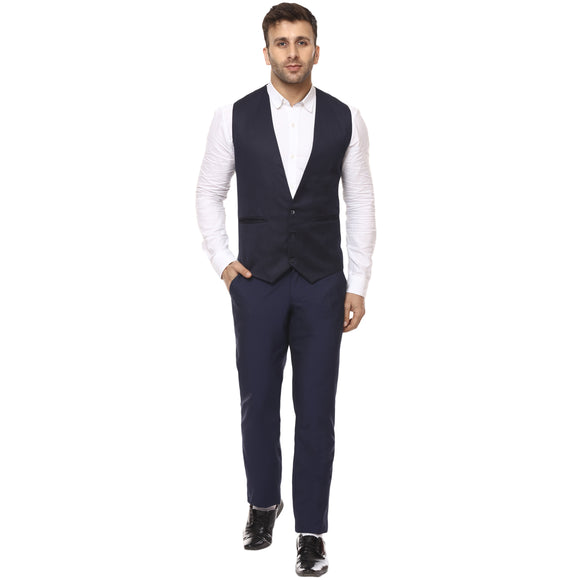 Veera Paridhaan Plain Chinese Collar Sleeveless Cotton Poly Waist Coat