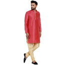 Veera Paridhaan Men's Ethnic Jacquard Full Sleeve Printed Long kurta Set-14