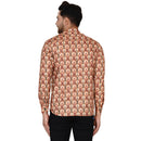 Veera Paridhaan Men's Cotton Printed Full Sleeve Short kurta-46