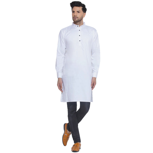 Veera Paridhaan Solid Cotton Long Kurta for Men