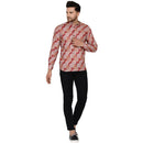 Veera Paridhaan Men's Cotton Printed Full Sleeve Short kurta-61