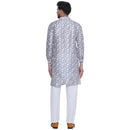 Veera Paridhaan Printed Jacquard Long Kurta for Men-4