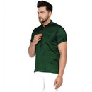 Veera Paridhaan Men's Rayon Half Sleeve Short kurta-23