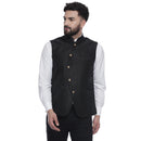 Veera Paridhaan  Jacquard Printed  Silk Nehru Jacket-2