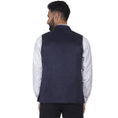 Veera Paridhaan Solid  Suede Velvet  Nehru Jacket-11