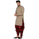 Veera Paridhaan Men's Rayon Side Pattern Full Sleeve long Straight kurta-30
