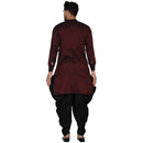 Veera Paridhaan Men's Rayon Side Pattern Full Sleeve long Straight kurta-38