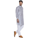 Veera Paridhaan Printed Jacquard Long Kurta for Men-2