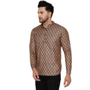 Veera Paridhaan Men's Cotton Printed Full Sleeve Short kurta-32