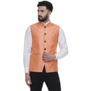 Veera Paridhaan  Jacquard Printed  Silk Nehru Jacket-20