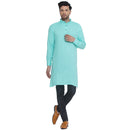 Veera Paridhaan Solid Rayon Long Kurta for Men-1