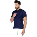 Veera Paridhaan Men's Rayon Half Sleeve Short kurta-26