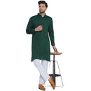 Veera Paridhaan Solid Rayon Long Kurta for Men-15