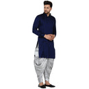 Veera Paridhaan Men's Rayon Side Pattern Full Sleeve long Straight kurta-21