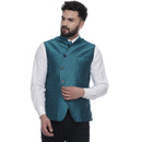 Veera Paridhaan  Jacquard Printed  Silk Nehru Jacket-10