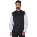 Veera Paridhaan Solid  Suede Velvet  Nehru Jacket-5