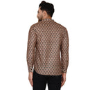 Veera Paridhaan Men's Cotton Printed Full Sleeve Short kurta-55