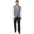 Veera Paridhaan Plain Chinese Collar Sleeveless Cotton Poly Waist Coat-4