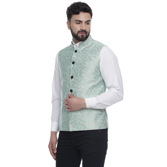 Veera Paridhaan  Banarasi Printed Nehru Jacket
