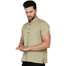 Veera Paridhaan Men's Rayon Half Sleeve Short kurta-29