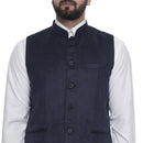Veera Paridhaan Solid  Suede Velvet  Nehru Jacket-12