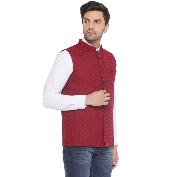 Veera Paridhaan Rayon Sequence Nehru Jacket for Men