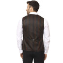 Veera Paridhaan Striped Round Neck Sleeveless Cotton Poly Waist Coat-11