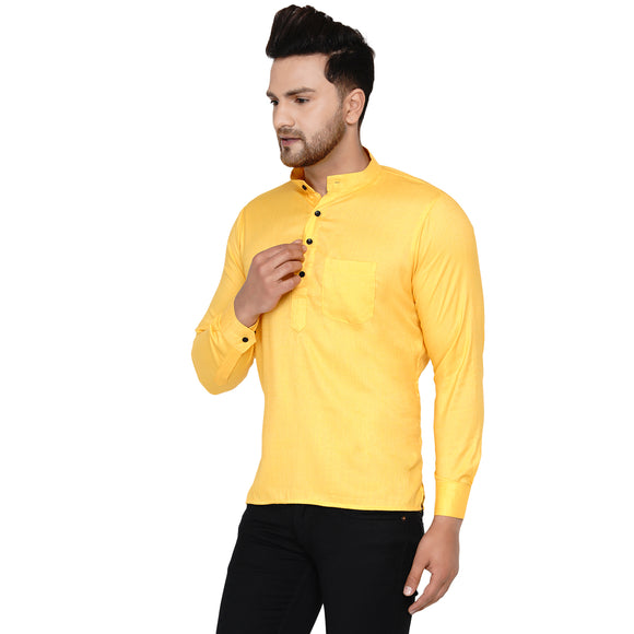 Veera Paridhaan Men's Rayon Full Sleeve Short kurta